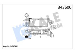 TURBO RADYATÖRÜ INTERCOOLER 406 98-04 607 00 C5 01-04 2.0HDİ-2.2HDI AL/PL/BRZ 298x133.4x85
