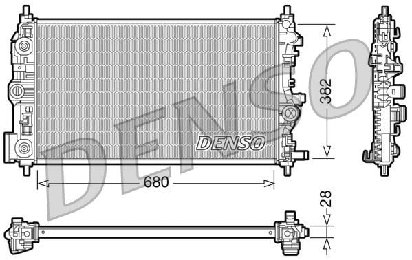 RADYATÖR OTOMATİK ASTRA J-ZAFIRA TOURER C-CRUZE 1.4-1.6 AL/PL/BRZ 680x397x28