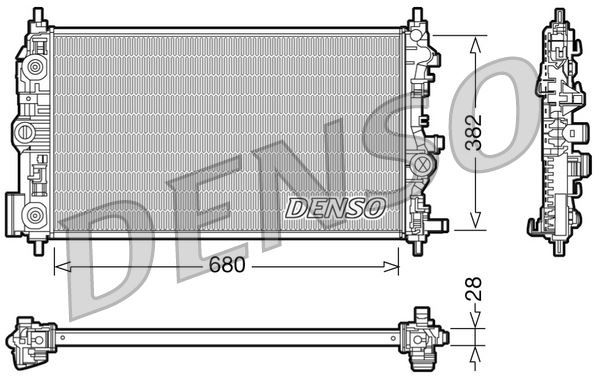 RADYATÖR OTOMATİK ASTRA J-ZAFIRA TOURER C-CRUZE 1.4-1.6 AL/PL/BRZ 680x397x28