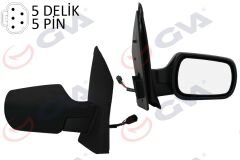 DIŞ DİKİZ AYNASI SAĞ FIESTA 02 ELEKTRİKLİ ISITMALI KONVEKS 5 FİŞ VM-312EHR