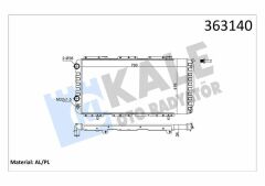 BRAZING VERSİYONU KL344340 PEUGEOT BOXER - CITROEN JUMPER - FIAT DUCATO 244 2.0JTD 02 06 MT M EKANİK 790X416X34 SU RADYATÖRÜ
