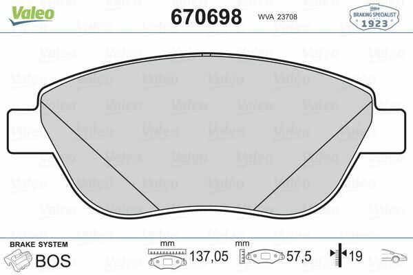 ÖN BALATA DOBLO 1.3-1.9 JTD 07 G.PUNTO 1.3 MJT 05 STILO 05 LINEA-BRAVO 07 IDEA 1.3 05 GDB1878 FİŞSİZ