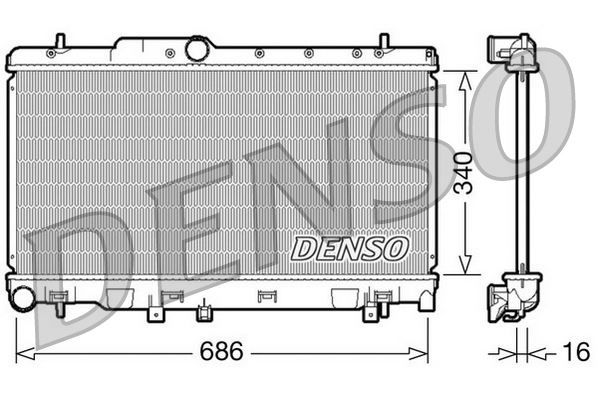 RADİATOR. ENGİNE COOLİNG SUBARU LEGACY III 98-03