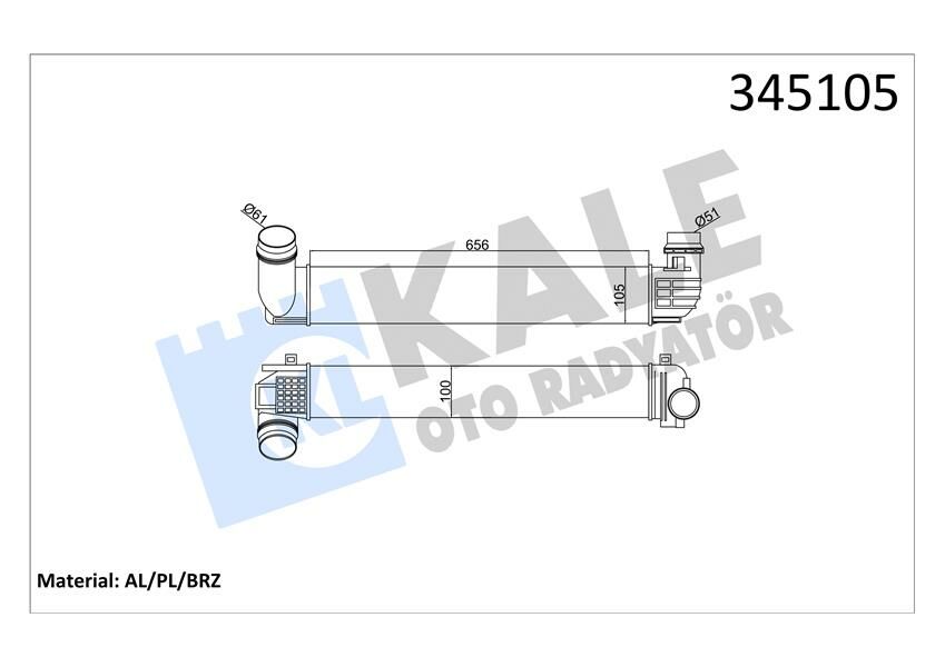 İNTERCOOLER AL/PL/BRZ MEGANE III-SCENIC III 2.0DCI