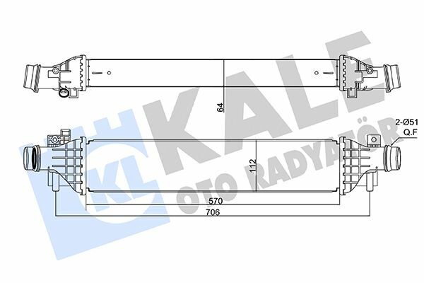 İNTERCOOLER AL/PL/BRZ CHEVROLET TRAX-OPEL MOKKA-VAUXHALL MOKKA