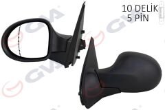 DIŞ DİKİZ AYNASI SOL SYMBOL THALIA 08 ELEKTRİKLİ ISITMALI ASFERİK 5 FİŞ VM-6124EHAL