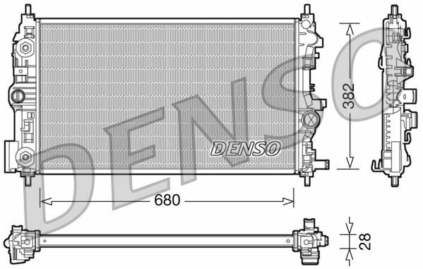 MOTOR SU RADYATÖRÜ ASTRA J 09 15 ZAFIRA C 11 1.7-2.0 CDTI OTOMATİK ŞANZIMAN
