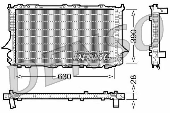 RADİATOR. ENGİNE COOLİNG AUDI 100 4A. C4 90-94