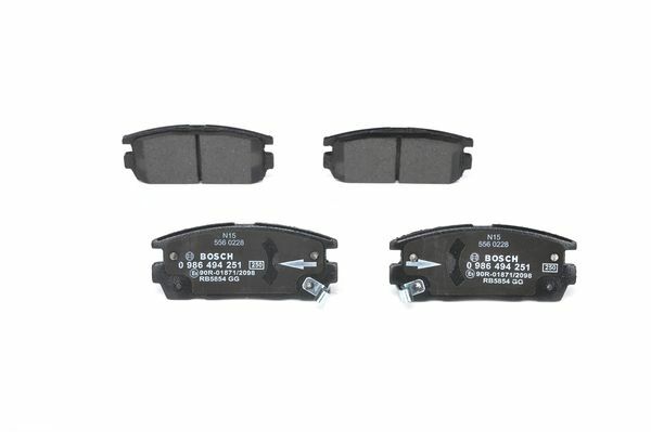 ARKA BALATA ANTARA 2.4-3.2 V6-2.0 CDTI 06 10 CAPTİVA 2.0D 2.2D 2.4 3.0 3.2 06 11 0986TB3008