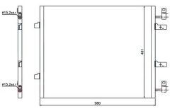 KLİMA BRAZİNG CONDENSER A/M 580X451X16 TRAFFİC II 2.0 DCİ 01-/ OPEL VİVARO A 2.0 CDTİ 01- 940147