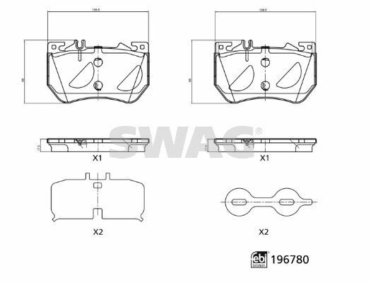 FREN BALATASI ON MERCEDES W206 S206 C236 A236 W214 S214 C254 X254 SPOR TIP