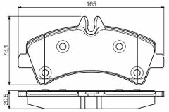 FREN BALATASI ARKA MERCEDES SPRINTER B906 06 . VW CRAFTER 30-35-50 CIFT TEKER