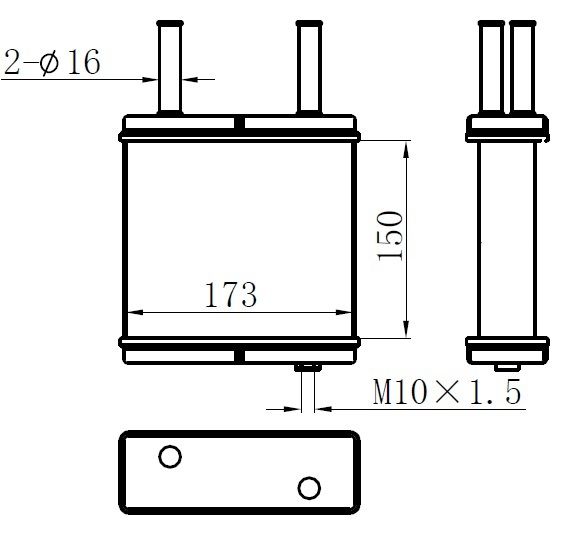 KALORİFER BRAZİNG HEATER A/M 145x180x42 PRESTİGE ARKA