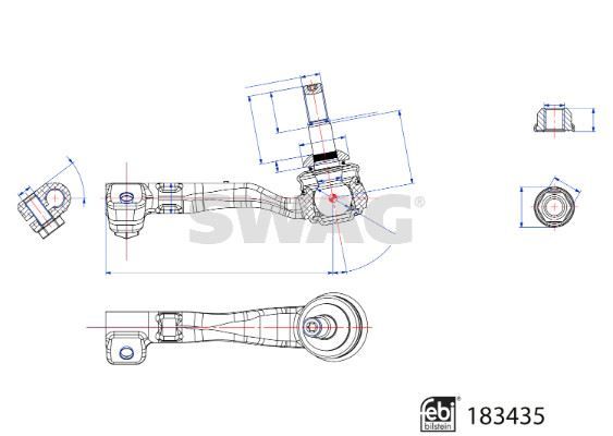 ROT BAŞI EMNİYET SOMUNLU BMW FEBI 183435