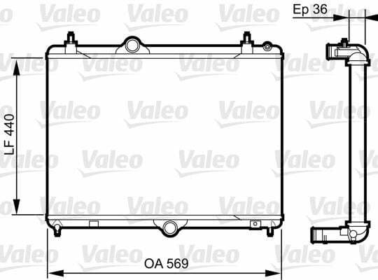 RADYATÖR C5 09 P508 10 1.6HDI EP6CDT MEK OTOM AC KLİMASIZ 555x394x24