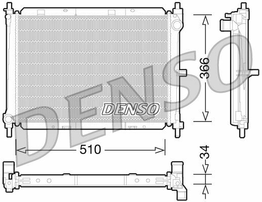 RADİATOR. ENGİNE COOLİNG NISSAN MICRA III K12 03-10