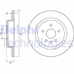 ARKA FREN DİSKİ OPEL ASTRA K 15 22 288x45x5 DOLU