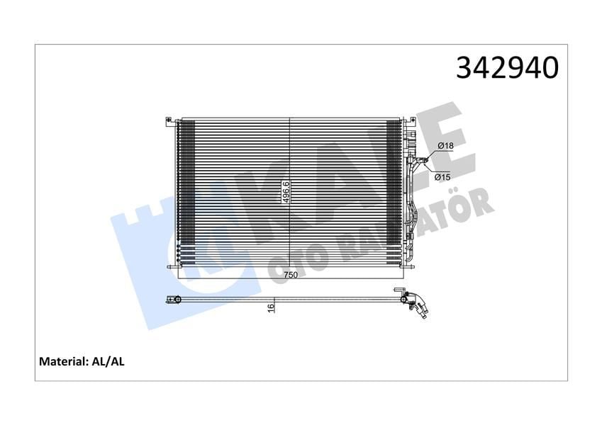 KLİMA KONDENSERİ AUDI A8 AL-AL