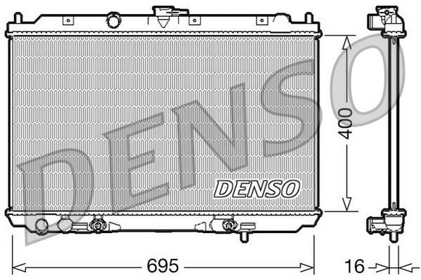 RADİATOR. ENGİNE COOLİNG NISSAN ALMERA TINO 00-06