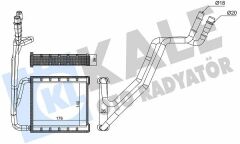 KALORİFER RADYATÖRÜ FORD KA III 1.2 1.5TDCI 16 TRANSIT COURIER-ECOSPORT 1.6TDCI 13 17 B-MAX 1.0 ECOBOOST 1.5 1.6TDCI 12 15 BORULU BRAZING AL/AL