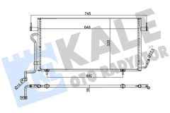 KLİMA KONDENSERİ PARTNER 96 BERLINGO 96 XSARA 97-00 1.8D-1.9D AL/AL 648x328x16