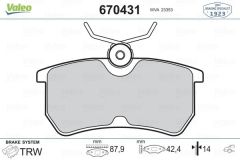 ARKA FREN BALATASI FOCUS I 98 04 FIESTA VI 17 GDB1354