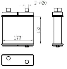 KALORİFER BRAZİNG HEATER A/M 151X175X36 MİNİBUS