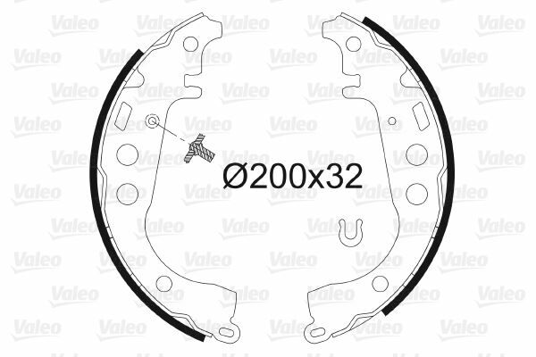 ARKA PABUÇ BALATA YARIS 1.0 99 05 1.0 11 YARIS VERSO 1.3 1.5 1.4D-4D 01-05 IQ 09 200x32