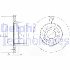FREN DİSKİ ÇİFTLİ PAKET . DELİKLİ ARKA ALFA ROMEO 159. BRERA. SPIDER 01/2006