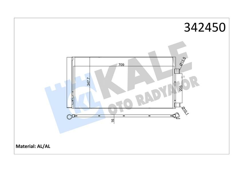 KLİMA KONDENSERİ LAGUNA COUPE-LAGUNA III-GRANDTOUR-LATITUDE AL-AL