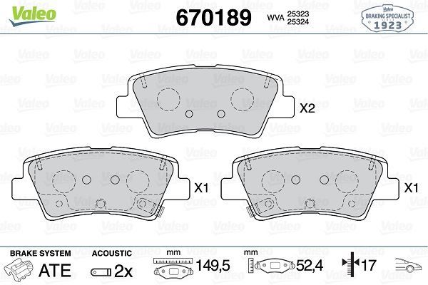 ÖN BALATA PANDA 0.9 12 1.2 12 1.2LPG 12 1.3D MULTIJET 12 14 LANCIA YPSILON 1.2 1.3D 11