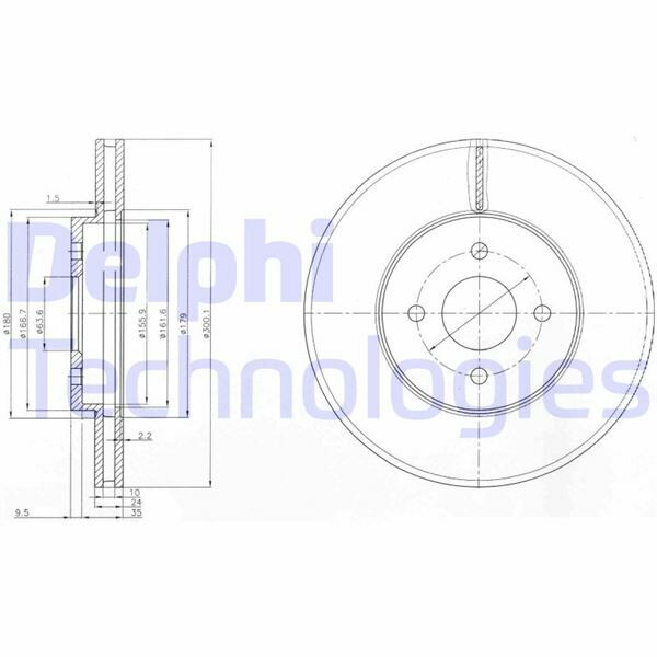 FREN DİSKİ ÇİFTLİ PAKET . DELİKLİ ÖN FORD FOCUS 01/2002 04/2005