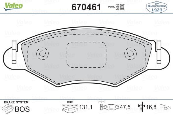 ÖN FREN BALATASI PEUGEOT P206 1.4 1.6 09/98 P306 1.4 1.6 5/93