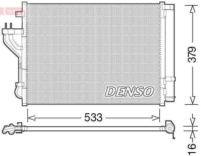 CONDENSER. AİR CONDİTİONİNG HYUNDAI İX35 09-