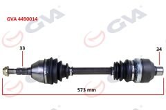 KOMPLE AKS SAĞ ASTRA H 1.3 CDTI 04 573mm