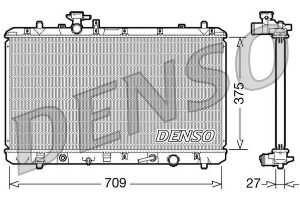 RADİATOR. ENGİNE COOLİNG FIAT SEDICI 06-14