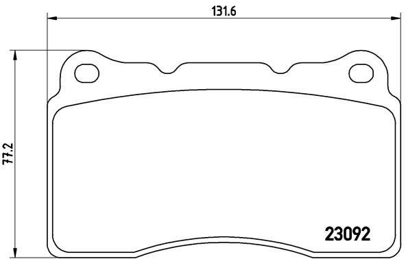 ÖN DİSK FREN BALATASI VOLVO S60 2.5 03/03-12/07 VOLVO V70 2.5 03/03-07/07-MEGANE RS 1.8 10/17