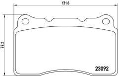 ÖN DİSK FREN BALATASI VOLVO S60 2.5 03/03-12/07 VOLVO V70 2.5 03/03-07/07-MEGANE RS 1.8 10/17