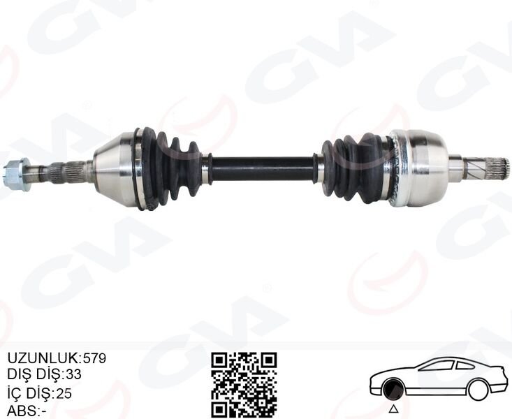 KOMPLE AKS SOL OPEL ASTRA H 1.9 DTL 04-14 -ZAFIRA B 05-15 579mm