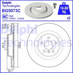 FREN DİSKİ ÇİFTLİ PAKET - BOYALI. DELİKLİ ARKA BMW 1 SERİES.2 SERİES.X2 SERİES // MINI MİNİ 11/201 8