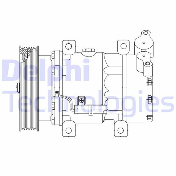 KLIMA KOMPRESORU MERCEDES CITAN W415 12 . RENAULT CLIO III 04 12 KANGOO II 08 MODUS 04 MICRA III 03 10 QASHQAI J10 06 13 1.5dCi K9K 12V 6 KANAL 125MM