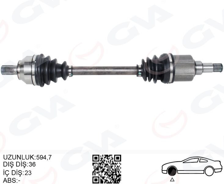 ÖN AKS KOMPLE SOL FOCUS II 1.6- 1.8 TI 04 11 C MAX 1.6 1.8 TI 05 11 BENZINLI VOLVO S40 II 1.6 05 12 V50 1.6 05 12