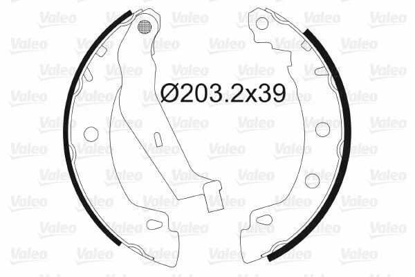 ARKA PABUÇ BALATA RENAULT MEGANE 96 1.4-1.6 1.8 1.9D 1.9DTİ 2.0 203x39