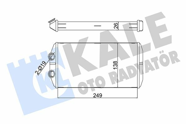 KALORİFER RADYATÖRÜ P301-CITROEN ELYSEE 250X130X26