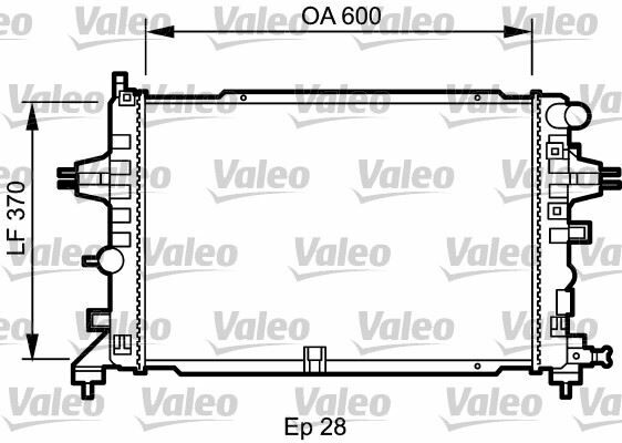 RADYATÖR ASTRA G-ASTRA H-ZAFIRA 2.0-2.2 05 Z22YH AC KLİMASIZ MEK 600x370x28