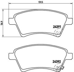 ÖN BALATA KNG III YM 09 -SEDICI 1.6 16V-1.9 D-MTJ 06/06 SUZUKI SX4 6.06