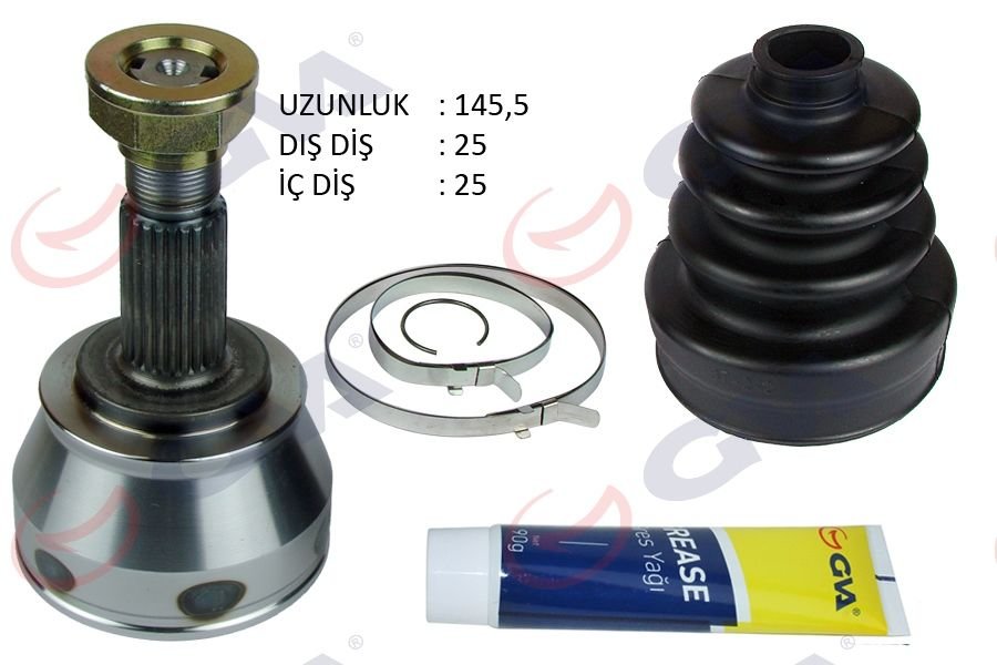 AKS KAFASI DIŞ ÖN LINEA 1.6 MJT 07- -FIORINO 1.3 MJT A/T 08-13 25x25x51.1 145.5mm