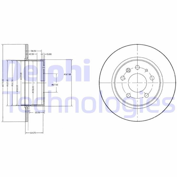 FREN DISKI ARKA MERCEDES W115 C123 S123 W116 W126 W123
