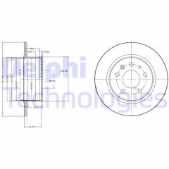 FREN DISKI ARKA MERCEDES W115 C123 S123 W116 W126 W123