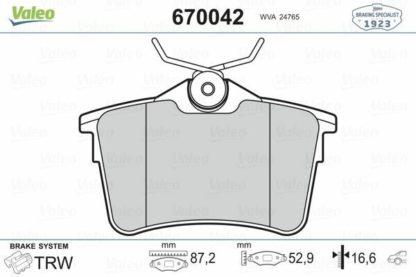 ARKA FREN BALATASI P307 00 09 P308 07 14 PARTNER 08 PARTNER TEPEE 08 BERLINGO 08 C4 04 16 XSARA PICASSO 99 11 DS4 15 18